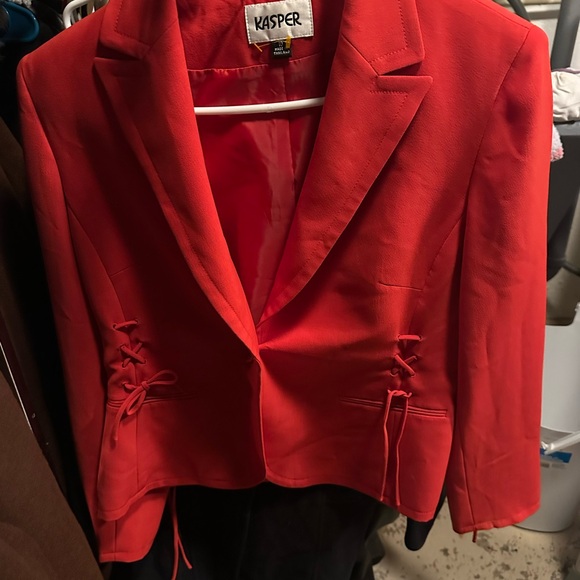 Kasper Jackets & Blazers - Kasper Women's Bold Red Blazer